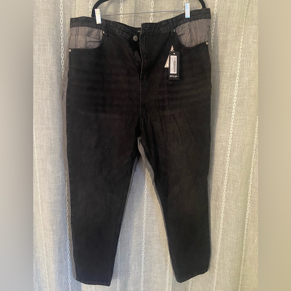 Nasty Gal Two-Toned Mom Jeans Size 22